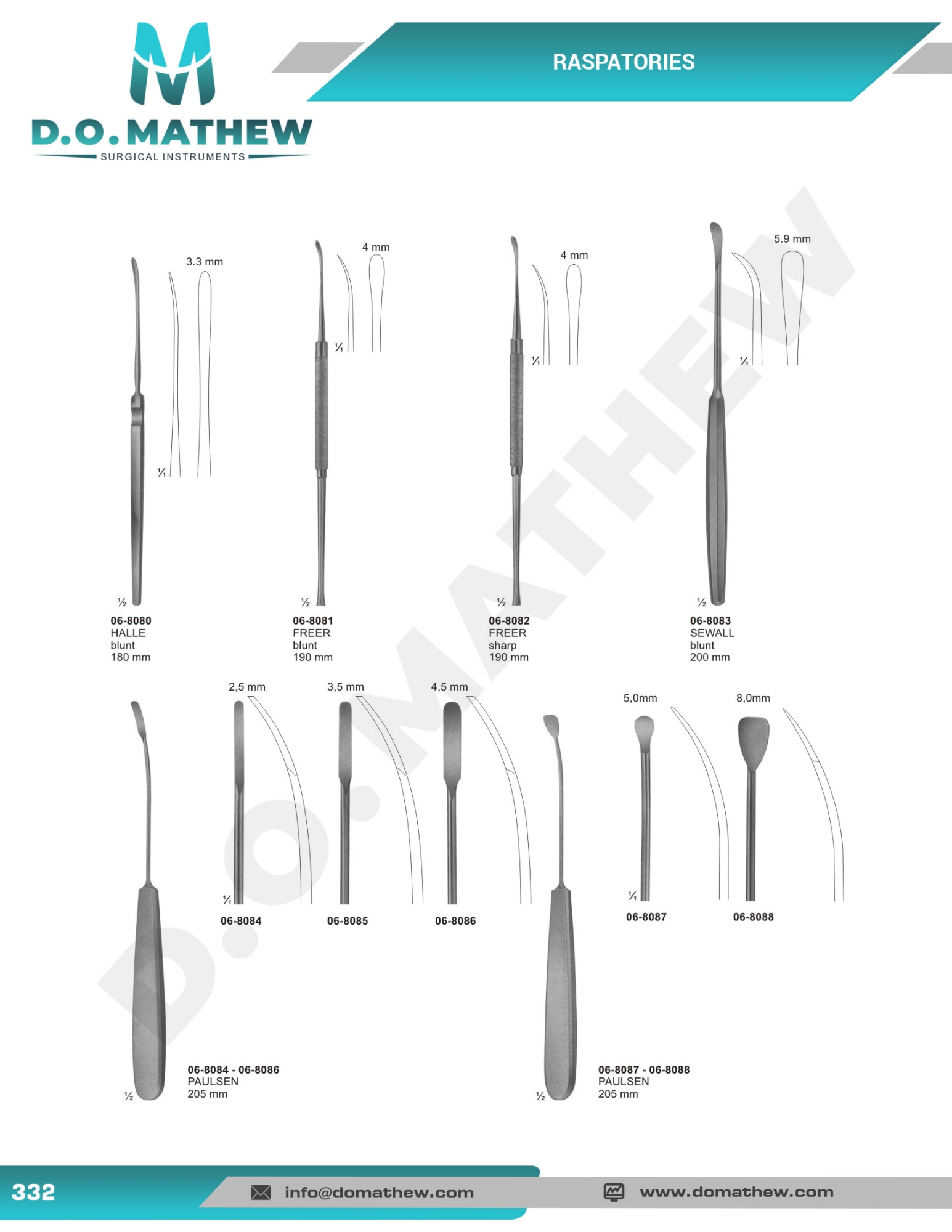 Amputation, Elevators, Saws, Raspatories, Bone Livers, Bone Files & Curettes